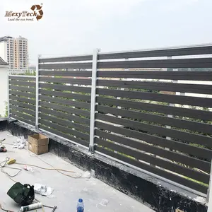 Cinese fornitore wpc legno 8x8 recinzione del giardino con metallo fence post