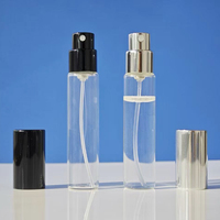 Flacon de parfum en verre vide de luxe personnalisé de 10 ml avec col serti pour échantillon, mini-kit découverte et vaporisateur de transfert