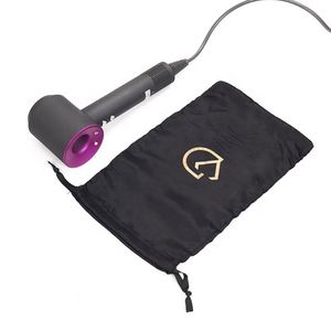 Customizable Fashionable Luxury Small Drawstring Satin Package Pouch Dust <b>Bag</b> for <b>Hair</b> <b>Dryer</b> - Product Image 1