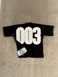 Camiseta de punto 100% algodón para hombre, sin MOQ, cuello redondo, manga corta, ajuste holgado, estampado de letras vintage, antiarrugas, con pedrería, estilo urbano. - Product Image 2