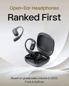 Pour Shokz <span class=keywords><strong>OpenFit</strong></span> 2 T920 casques ouverts sans fil pour écouteurs Bluetooth technologie DualBoost réduction du bruit AI LED personnalisée - Product Image 2