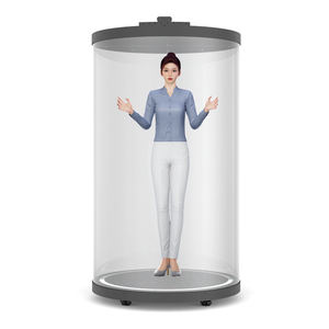 Équipement holographique pour vitrine de musée de 75 pouces, tube d'affichage, écran transparent 3D, interaction IA, hologramme humain - Product Image 3