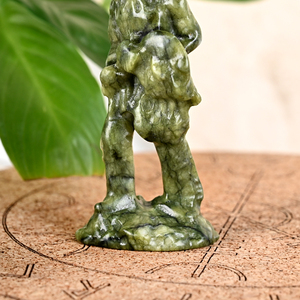 Sculpture d'Indiens en jade Xiuyan de haute qualité pour la décoration intérieure Feng Shui, style régional européen, vente en gros - Product Image 6