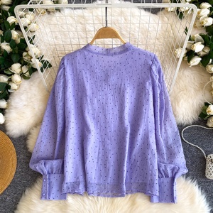 Camisa de Chifón con Cuello en V y Lazo <span class=keywords><strong>para</strong></span> Primavera _ Blusa Holgada y Versátil de Manga Larga <span class=keywords><strong>para</strong></span> <span class=keywords><strong>Mujer</strong></span> con un Toque Elegante - Product Image 4