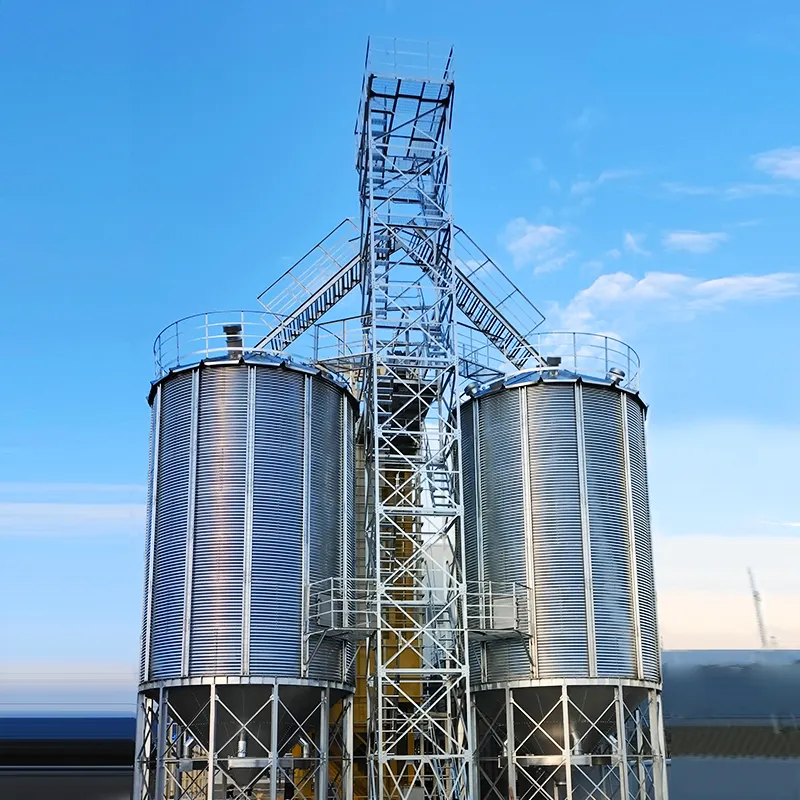 Silo di stoccaggio in acciaio zincato da 600 tonnellate imbullonato in metallo silo di mais