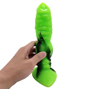 YOCY-203 doux sexe flexible godes masculins animal <span class=keywords><strong>gode</strong></span> artificiel énorme chien <span class=keywords><strong>gode</strong></span> silicone nervuré plug anal avec des cordes pour unisexe - Product Image 2