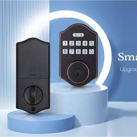 Cerradura de Puerta Inteligente con Teclado Mecánico Digital, Estilo Europeo, Entrada sin Llave, WiFi Tuya, Cerrojo Electrónico Tradicional