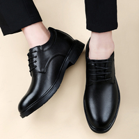 Grandes Pointures 35-47 Chaussures Rehaussantes en Cuir Véritable à Talons Cachés 6CM pour Hommes et Femmes Chaussures de Ville Habillées Formelles et de Mariage