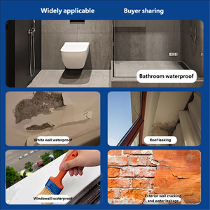 <span class=keywords><strong>Pasta</strong></span> Impermeabilizante Transparente Sólida Phoenix Lion, Anti-Fugas para Baño, Cocina, Balcón, Paredes Exteriores, Aplicación con Brocha - Product Image 3