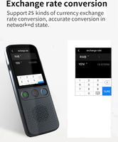 Dispositif de traduction AI T10pro Mini en ligne, 138 langues, traducteur vocal instantané bidirectionnel, écran IPS 2,4 pouces, 5-7 heures d'autonomie