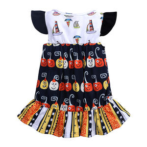 Vestido informal de verano de <span class=keywords><strong>cuentos</strong></span> para niños para niñas ODM Estilo europeo y americano Estampado de calabaza Princesa Chaleco Vestido Patrón floral - Product Image 3
