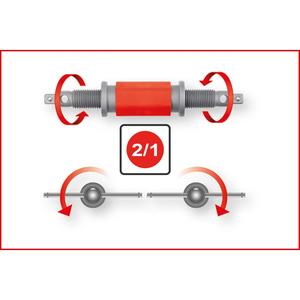 KS TOOLS 2 en 1 broche de tournage droite et gauche pour adaptateur de piston de frein - Product Image 2