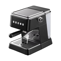 Machine à expresso automatique haut de gamme, best-seller, 20 bars, haute pression, mousseur à lait électrique, acier inoxydable italien, numérique, pour hôtel