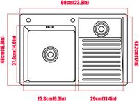 Vente en gros : Évier de buanderie rectangulaire moderne en acier inoxydable 304 avec planche à laver intégrée pour balcon