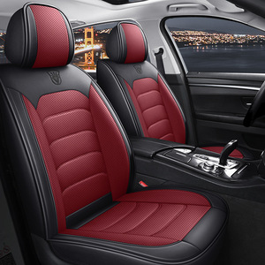 Nouvelles housses de <span class=keywords><strong>siège</strong></span> de voiture en cuir Napa de luxe toutes saisons, couvrant entièrement cinq sièges, avec garantie d'un an pour la décoration intérieure - Product Image 3