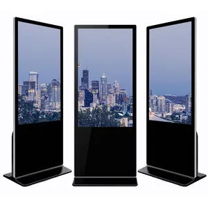 43,49,55,65 Inch Indoor Capacitive Touch Screen 5G WI-FI HDMI-IN Totem led digital floor stand kiosk lcd display