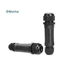 E-WeiChat-Presse-étoupe étanche à plusieurs broches et à LED IP 68, connecteur d'alimentation en laiton de 32 ampères