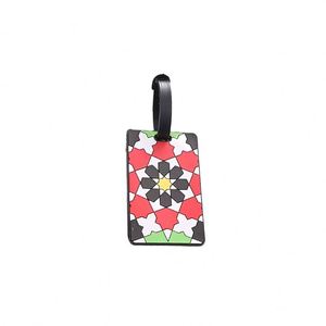 Étiquettes de bagages en silicone portable à la mode avec logo personnalisé - Product Image 1