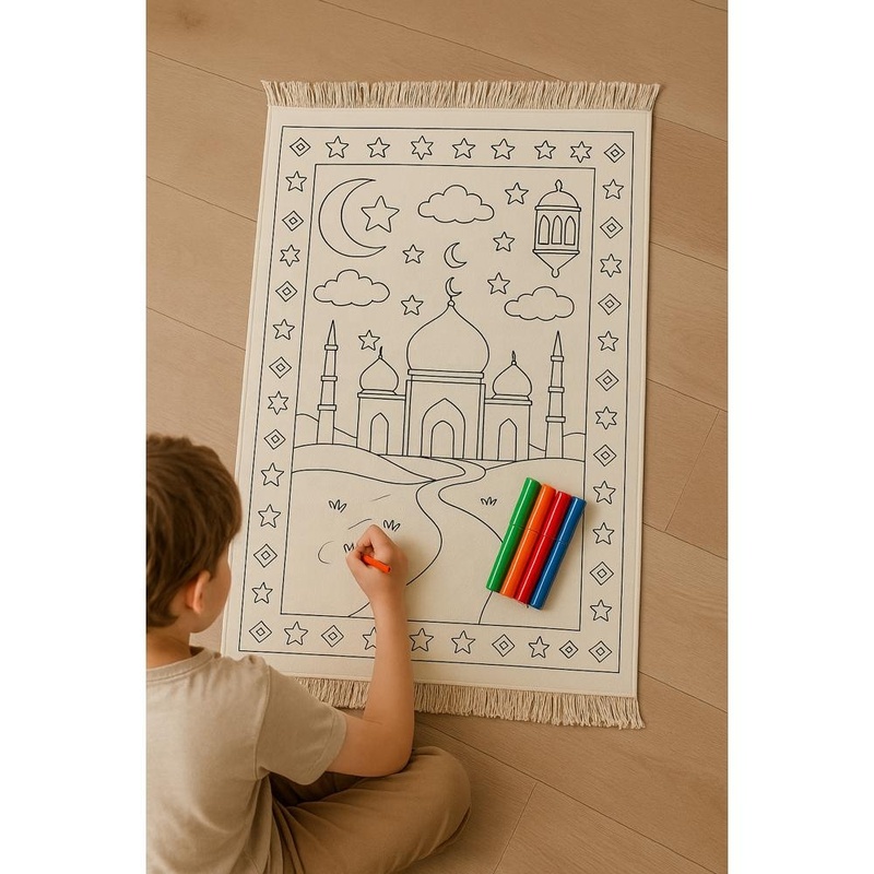 DIY Painting Coloring Rug Sajjadah Kids