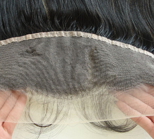 ซูเปอร์บางและมองไม่เห็น Gluless100บริสุทธิ์มนุษย์ผมส่องฟรียุ่งเหยิงนุ่ม13X4 Hd หน้าผาก - Product Image 6