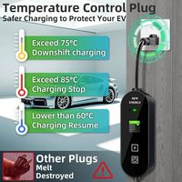 Chargeur de véhicule électrique Type 2 3,5 kW 5M15A Adaptateur Chargeurs de véhicules électriques portables Matériaux polymères Câble Courant réglable Compatible avec BYD
