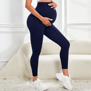 Pantalones de Yoga Antibacterianos para Mujeres Embarazadas, Pantalones Deportivos de Maternidad, <span class=keywords><strong>Leggings</strong></span> de Alta Calidad - Product Image 3
