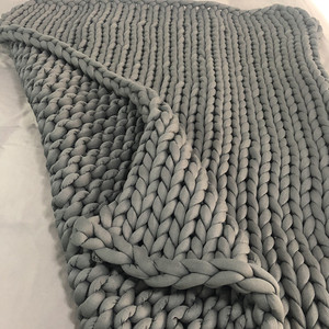 Chunky Knit Gettare Coperta, Coperta di Ingombrante, Grande Cavo lavorato a maglia Morbido, Accogliente Coperta per Divano Letto Decor - Product Image 3