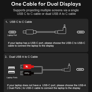 Monitor Portátil LED para Juegos de 16 Pulgadas, Relación de Aspecto 16:10, Pantalla IPS, Compatible con USB-C/USB-A, Windows, macOS, Dispositivos Móviles - Product Image 5