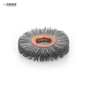 Brosses industrielles personnalisées de haute qualité en nylon abrasif, acier, <span class=keywords><strong>fil</strong></span> <span class=keywords><strong>diamant</strong></span>é, roue, disque, brosse à extrémité, ébavurage, polissage, moteur-dom - Product Image 4