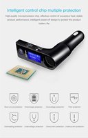 Transmetteur FM pour voiture G7S, kit mains libres, double port USB, chargeur de voiture, écran LCD, lecteur MP3, prise en charge des cartes TF, compatible avec les voitures, camions et SUV