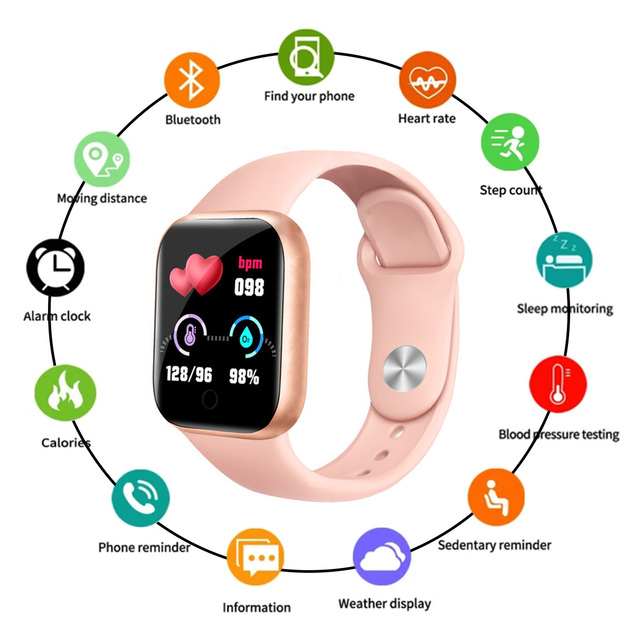 Y68 D20 Low Price Original Sports Smart Watches Touch Screen Reloj Montres Intelligentes Smartwatch for Men Accessories Hombre