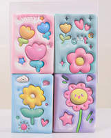 Vente en gros carnet à bobine Cahier A7 3D Foam Puff Cartoon Cute Girl Diary Notepad Children Student Small Handbook Gift
