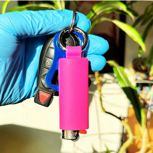 Funda de Silicona para Encendedor con Llavero Clásico para Modelo <span class=keywords><strong>BIC</strong></span>, Carcasa Protectora Anticaídas, Regalo Empresarial, Soporte para Encendedor - Product Image 3