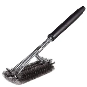 grill pan brush cleaner Suppliers-Grote Barbecue Grill Pan Cleaning Eenvoudige Reiniging Bbq Gereedschap Borstel Grill Borstel Cleaner Brush
