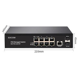 48V 802,3 Af en PoE + Red <span class=keywords><strong>8</strong></span> Puertos 1 Sfp Poe Switch <span class=keywords><strong>Hiwatch</strong></span> - Product Image 1