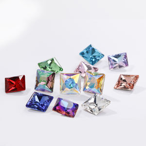 Xichuan principessa quadrato a Pointback in pietra di cristallo con Strass K9 in vetro 3D creazione di gioielli per abbigliamento fai da te Deco accessori Strass - Product Image 6