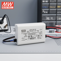 Mean Well APV-25-5/12/15/24/36 APV-25-24 Fuente de Alimentación de Voltaje Constante para Iluminación LED, Pantallas Electrónicas y Pantallas de Subtítulos 25 Nuevo y de Venta Rápida