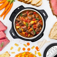 Cuisinière électrique automatique en acier inoxydable, multicuiseur, autocuiseur à pression avec commande numérique, grande capacité (0-70 kPa), usage domestique