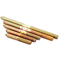 Raccords de quincaillerie de meubles en bois, connexion de meubles de canapé-lit boulons à double filetage, vis autotaraudeuses boulons de suspension