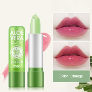 Lipbalm Lip Balm tidak berminyak, lipstik warna berubah suhu tahan lama menutrisi perawatan bibir riasan lidah buaya alami - Product Image 6