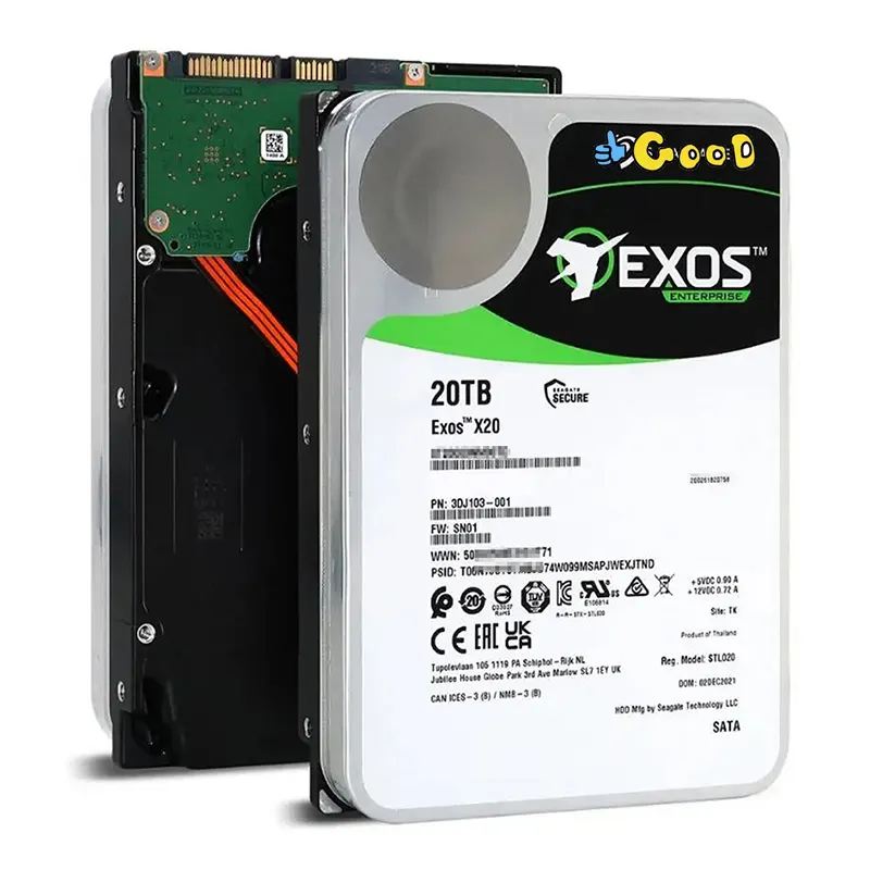 Wholesale Brand New EXOS Internal Hdd Hard Drive 3.5 SATA 6Gb/s 7200 RPM 2T 4T 6 8T 10T 12 14T 16 18T 20 24 T Hard Drive Disk