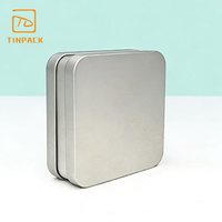 Boîte en fer blanc carrée personnalisée de qualité alimentaire pour biscuits, chocolats et emballages cadeaux – Vente en gros