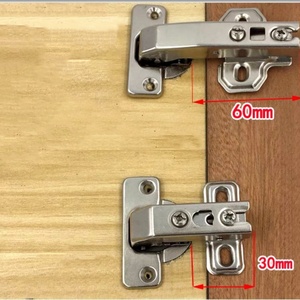 Bisagra ajustable de 90 grados para gabinete de esquina ciega, con cierre suave, brazo corto, hidráulica, de acero, para cocina, hogar, sala de estar, oficina en casa - Product Image 2