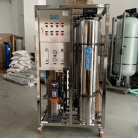 Acier inoxydable 500LPH RO Système de traitement de l'eau Distillation Équipement Commercial Purificateur Machine