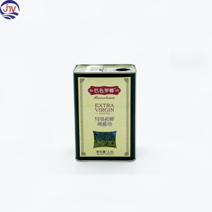 Boîte de conserve vide pour huile d'olive de 1,8 litre, en fer blanc de qualité alimentaire, emballage métallique carré, forme rectangulaire - Product Image 2