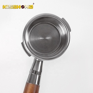 Gaggia portafilter Máy pha cà phê phụ kiện Naked soild gỗ Barista công cụ 58mm cà phê không đáy portafilter - Product Image 3