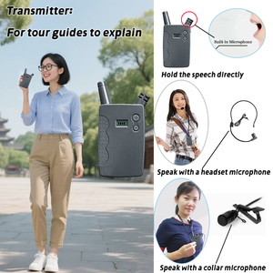 Système <span class=keywords><strong>de</strong></span> <span class=keywords><strong>guide</strong></span> touristique professionnel 2,4 G pour l'<span class=keywords><strong>Europe</strong></span>, style tour <span class=keywords><strong>de</strong></span> cou, émetteur et récepteur <span class=keywords><strong>de</strong></span> <span class=keywords><strong>guide</strong></span> touristique à murmure - Product Image 3