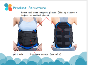 Soporte Lumbar Ajustable HKJD para Fractura Lumbar, Espondilolistesis, Cinturón Ortopédico para la Espalda con Placa Rígida Integrada, CE - Product Image 6