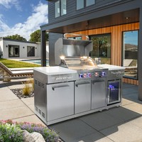 Fournir un évier de cuisine extérieur en acier inoxydable de conception gratuite résistance aux hautes températures au toucher pour l'évier d'îlot de table