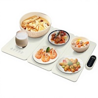 Plateau chauffant pliable pour aliments, pour table à manger, isolation thermique, usage domestique, en plastique, classe énergétique